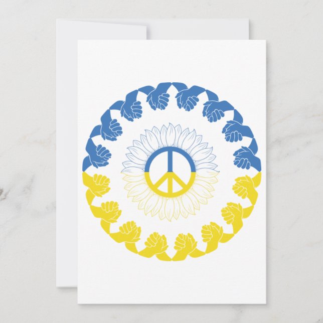 Invitación Estoy de pie con Ucrania (Anverso)