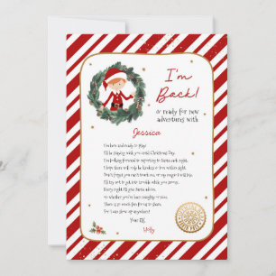 Invitación Estoy de vuelta Carta de duende