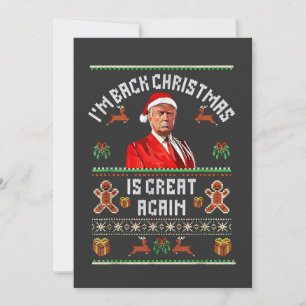 Invitación Estoy de vuelta, la Navidad es genial de nuevo Tru