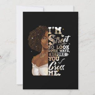 Invitación Estoy en la calle, así que mira ambas formas, ante