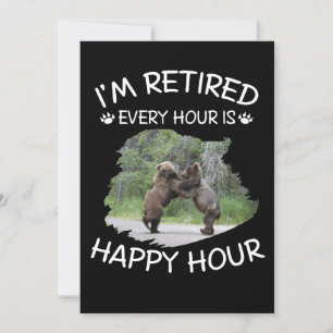 Invitación Estoy jubilado, cada hora es la hora feliz