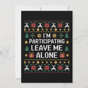 Invitación Estoy Participando Déjame Solo Navidad Familia
