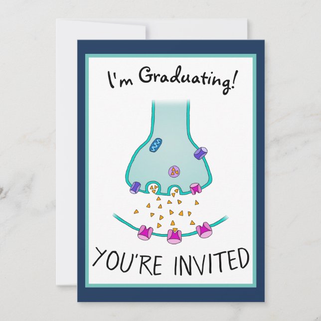 Invitación Estoy Pensando Neurona Sinapsis (Anverso)