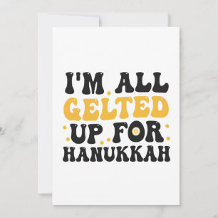 Invitación Estoy todo revestido de Gelt para Hanukkah diverti