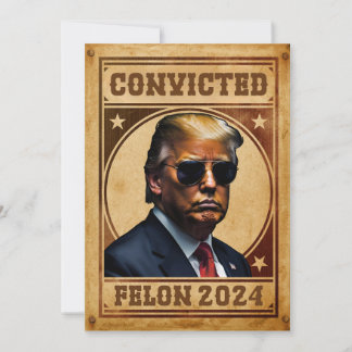 Invitación Estoy votando por el convicto Felon Trump Mugshot