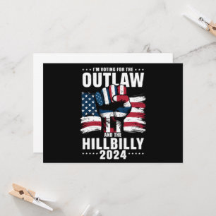 Invitación Estoy votando por el ilegal y el Hillbilly 2024 US