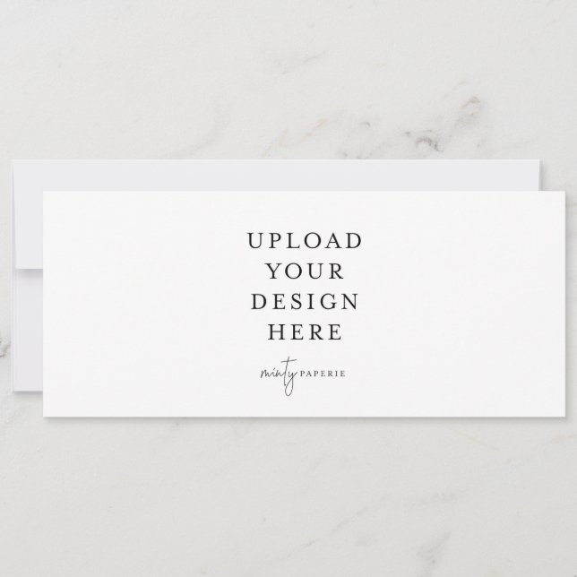 Invitación estrecha de 4" x 9,5" - Paisaje (Anverso)