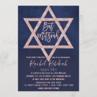 Estrella azul de la marina rosada de oro Rosa hebr