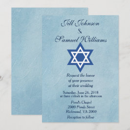 Invitación Estrella Boda judía de David