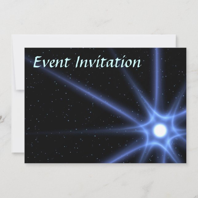 Invitación Estrella brillante (Anverso)