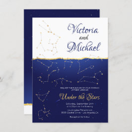 Invitación Estrella celestial de Zodiaco firma constelación