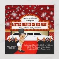 Estrella de cine Little Man Limousine Baby Shower