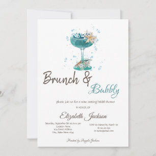 Invitación Estrella de Cocktail Sea Brunch & Bubbly