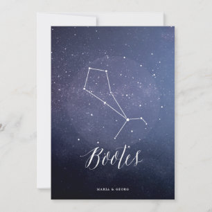 Invitación Estrella de constelación Número de tabla celeste B