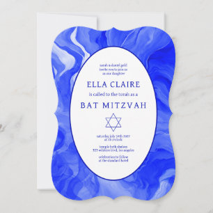 Invitación Estrella de David Bar Bat Mitzvah