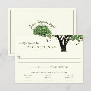 Invitación Estrella de David Mitzvah RSVP árbol enmarcado