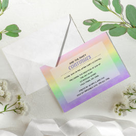 Invitación Estrella de David Pastel Ombre Bat Mitzvah Después