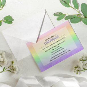 Invitación Estrella de David Pastel Ombre Bat Mitzvah Después