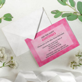 Invitación Estrella de David Pink Ombre Bat Mitzvah tras Fies