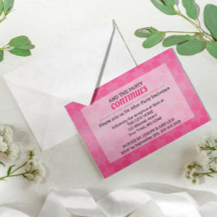 Invitación Estrella de David Pink Ombre Bat Mitzvah tras Fies