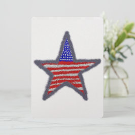 Invitación estrella de la bandera americana