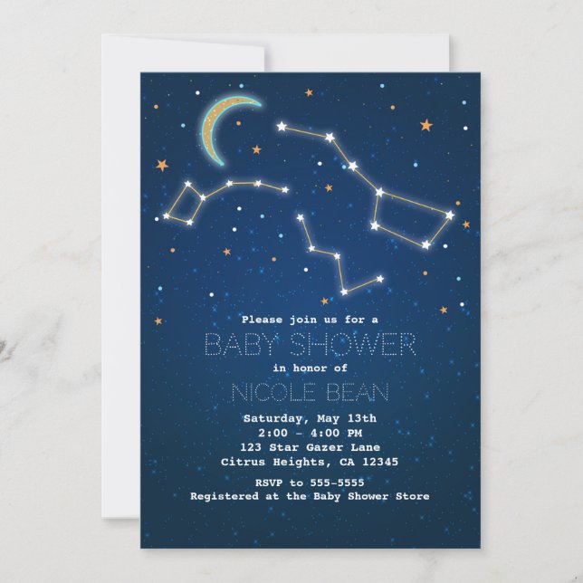 Invitación Estrella de la cacería de la estrella de la cacero (Anverso)
