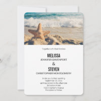 Estrella de mar en una fotografía de boda en la pl