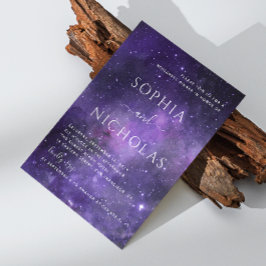 Invitación Estrella de noche universal. Cena de ensayo en esp