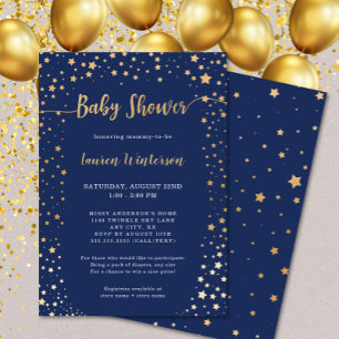 Invitación Estrella de oro de la Marina Twinkle