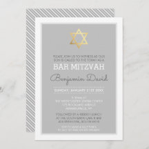 ESTRELLA DE ORO DEL DAVID bar mitzvah moderno senc