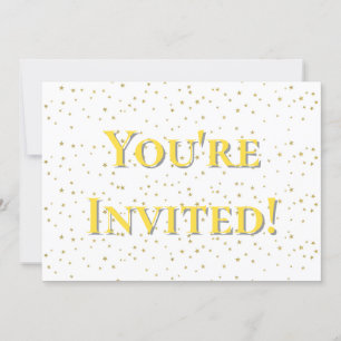 Invitación Estrella de oro invitada Cumpleaños