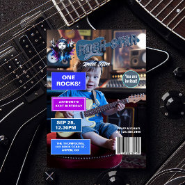 Invitación Estrella de rock "One Rocks" Portada de la revista