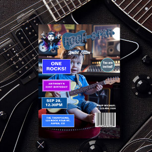 Invitación Estrella de rock "One Rocks" Portada de la revista