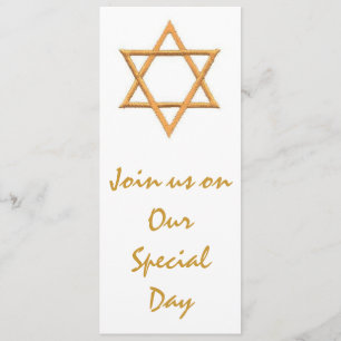 Invitación Estrella del Boda judío de David