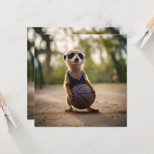Invitación Estrella del Pequeño Hoop: El bebé Meerkat sostien