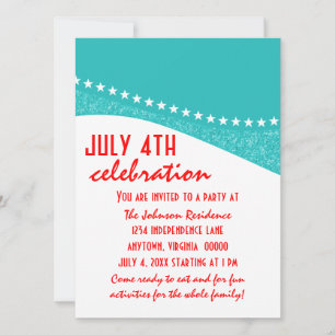 Invitación Estrella deslumbrante Curvas de julio Invitado Fie