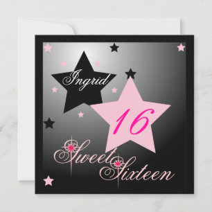 Invitación Estrella Dulce De Dieciséis Años.
