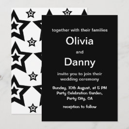 Invitación Estrella geométrica Boda de estrella geométrica de