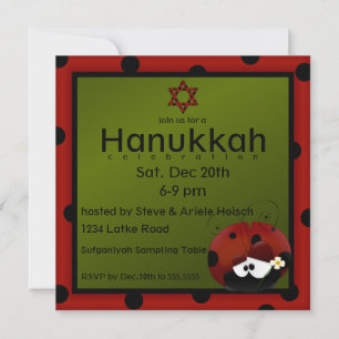 Invitación Estrella judía de la parábola de David Hanukkah