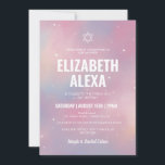 Invitación Estrella moderna de Galaxia de David Bat Mitzvah<br><div class="desc">Estrella moderna de Galaxia de David Bat Mitzvah Invitación</div>