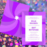 Invitación Estrella moderna de Swirl de David Personalizado B<br><div class="desc">¡Tarjeta perfecta para anunciar una mitzvah de murciélago, el bar mitzvah u otra celebración judía! La mano hizo arte para ti. ¡TODO PERSONALIZABLE! Haga clic en "Personalizar" para editar el texto. Haga clic en "editar usando la herramienta de diseño" para ajustar los tipos de letra, los colores y las colocaciones...</div>