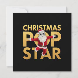 Invitación Estrella pop de navidades, fiesta llena de color