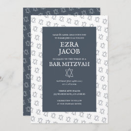 Invitación Estrella simple de David Personalizado B'nai Bat B