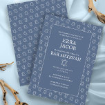 Invitación Estrella simple de David Personalizado B'nai Bat B<br><div class="desc">¡Tarjeta perfecta para anunciar un bar mitzvah, bat mitzvah u otra celebración judía! ¡La mano hizo arte para ti! ¡TODO PERSONALIZABLE! Haga clic en "Personalizar" para editar el texto. Haga clic en "editar usando la herramienta de diseño" para ajustar las fuentes, colores y colocaciones y para borrar el diseño de...</div>