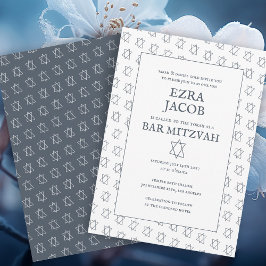 Invitación Estrella simple de David Personalizado B'nai Bat B