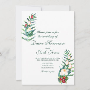 Invitación Estrellas acuáticas de Rosa y de Berry