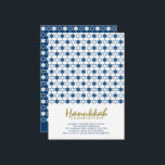 Invitación Estrellas Azules De Hanukkah De La Fiesta De Festi<br><div class="desc">Diseñado por fat*fa*tin. Fácil de personalizar con su propio texto,  foto o imagen. Para solicitudes de personalizados,  por favor contacte directamente con fat*fa*tin. Se cobran cargos por personalizado. www.zazzle.com/fat_fa_tin www.zazzle.com/color_therapy www.zazzle.com/fatfatin_blue_knot・・・・・・・. www.zazzle.com/fatfatin_red_knot www.zazzle.com/fatfatin_mini_me www.zazzle.com/fatfatin_box</div>