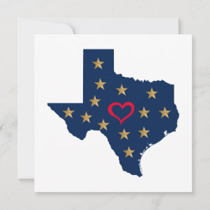 Invitación Estrellas brillantes y de amor en Texas