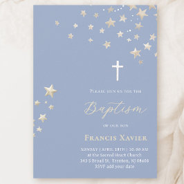 Invitación estrellas cielo | Bautismo