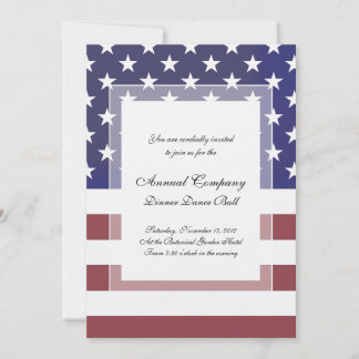 Invitación Estrellas clásicas del patriota americano y bandas